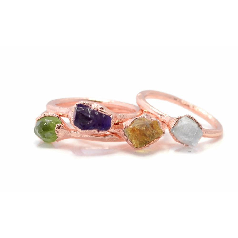 Stacker Birthstone Rings Stacking Birthstone Rings – The House Of Minerals