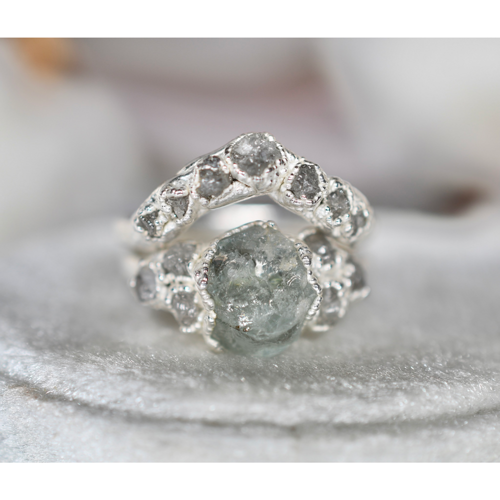 Raw grey 2025 diamond ring