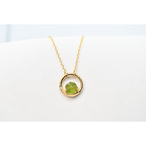 Peridot Necklace / August Birthstone