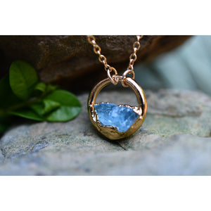 Aquamarine Necklace / March Birthstone